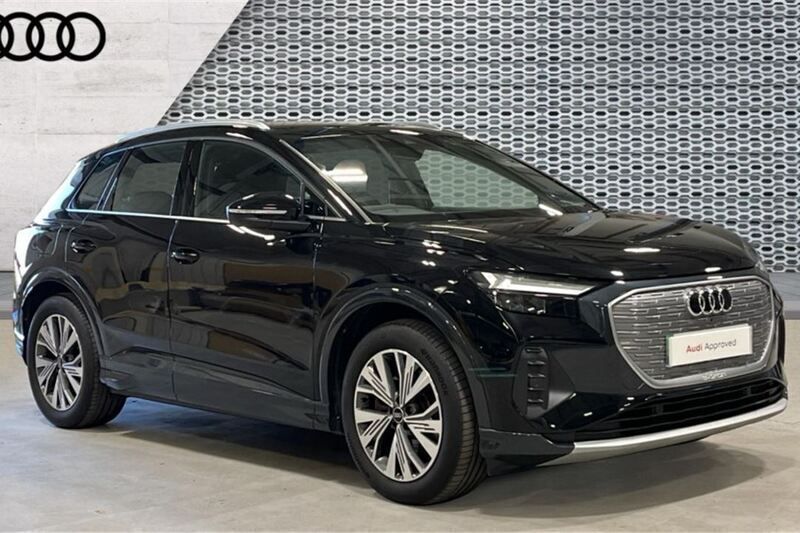 Black Used 2023 Audi Q4 e-tron Sport SUV | £25,217 (Fair price) - Image 1/4