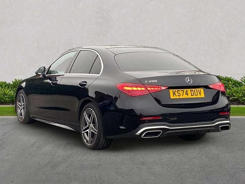 Used Mercedes C200 AMG line 204 HP (150 kW) 2024 Black Sedan