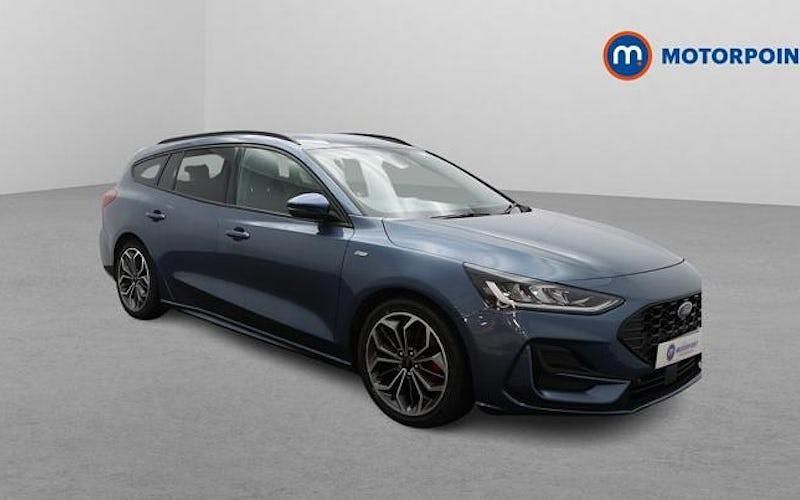 Blue Used 2023 Ford Focus ST-Line X Estate | £15,949 (Fair price) - Image 1/4
