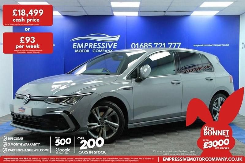 Used VW Golf VIII R-line 150 HP (110 kW) 2022 Grey Hatchback