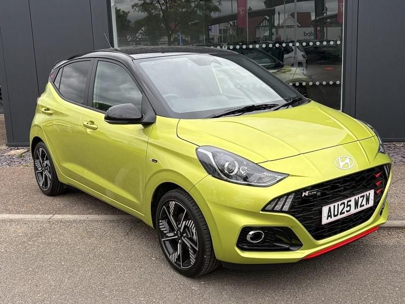 Yellow Used 2025 Hyundai i10 N Line Hatchback | £17,995 (Expensive) - Image 1/4