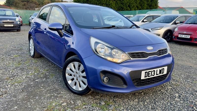 Blue Used 2013 Kia Rio 2 Hatchback | £2,795 (Good price) - Image 1/3