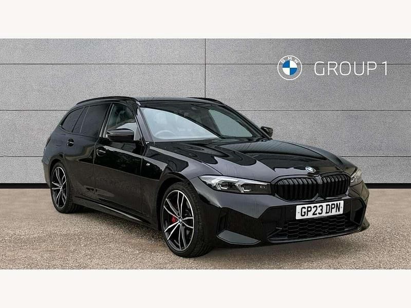 Black Used 2023 BMW 320 M Sport Estate | £32,495 (A bit pricey) - Image 1/4