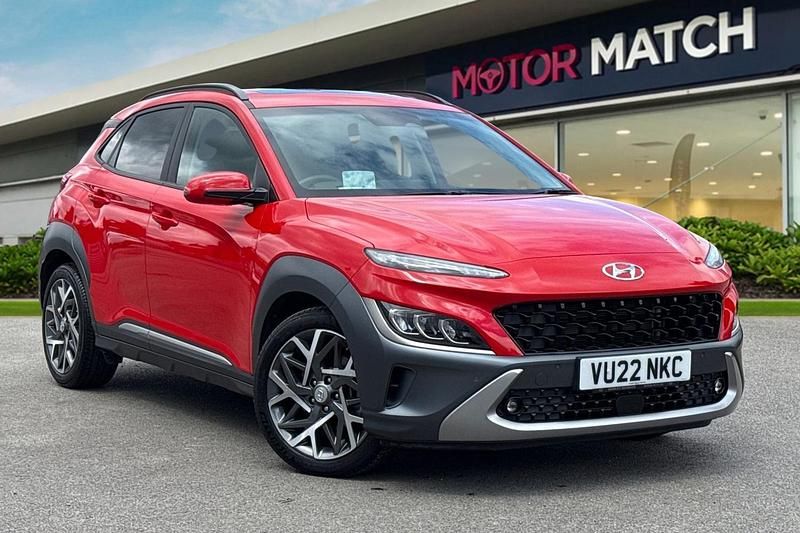 Red Used 2022 Hyundai Kona Ultimate SUV | £18,999 (Fair price) - Image 1/4