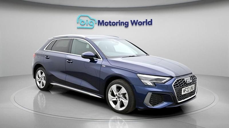 Used Audi A3 Sportback S-Line 2022 Blue Hatchback