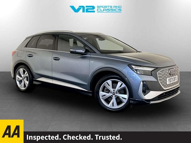 Blue Used 2021 Audi Q4 e-tron S-Line SUV | £20,295 (Good price) - Image 1/2