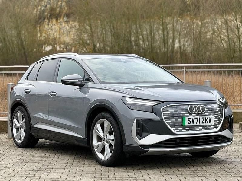 Grey Used 2021 Audi Q4 e-tron S-Line SUV | £18,990 (Good price) - Image 1/4