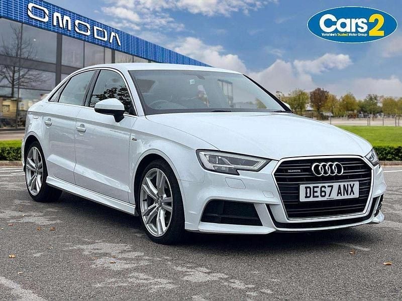 White Used 2017 Audi A3 S-Line Sedan | £14,790 (Fair price) - Image 1/4