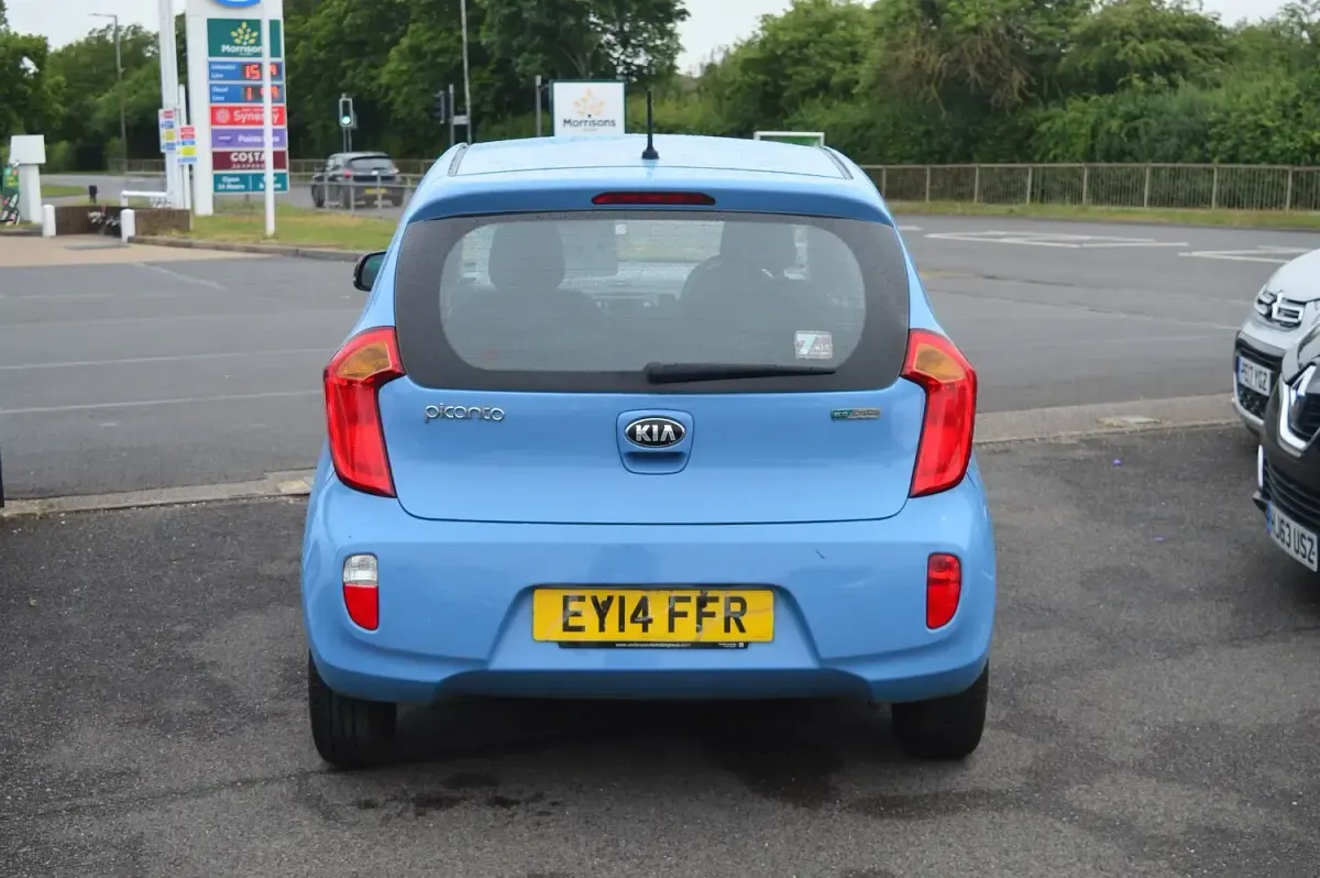 Used Kia Picanto 84 HP (61 kW) 2014 Blue Hatchback