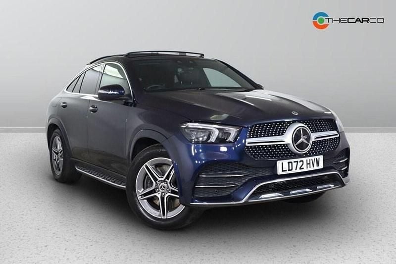 Blue Used 2022 Mercedes GLE400 AMG line Coupe | £56,975 (A bit pricey) - Image 1/3