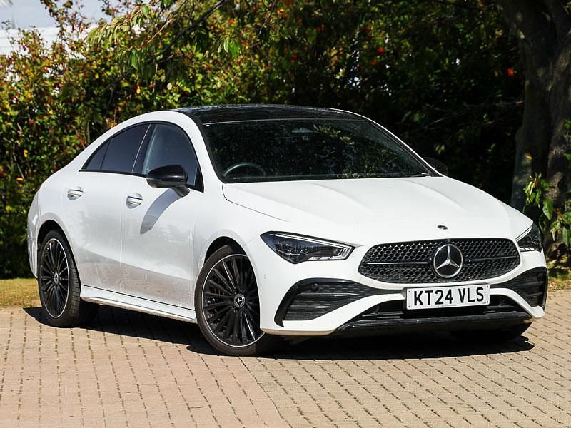 White Used 2024 Mercedes CLA220 AMG Line Premium Plus Sedan | £32,698 (Fair price) - Image 1/4