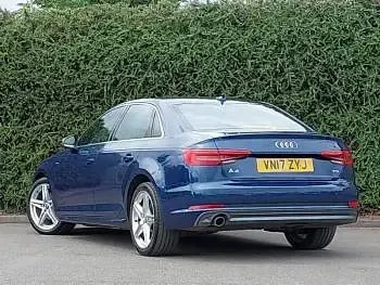 Used Audi A4 S-Line 150 HP (110 kW) 2017 Blue Sedan