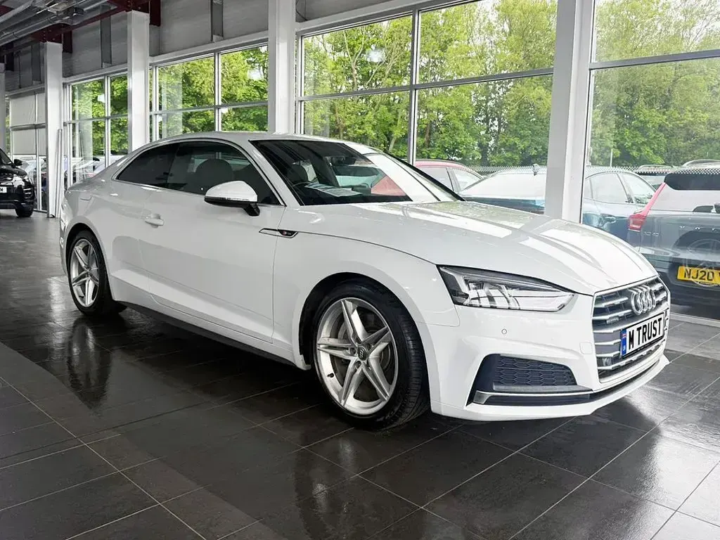 Used Audi A5 S-Line 252 HP (185 kW) 2018 White Coupe