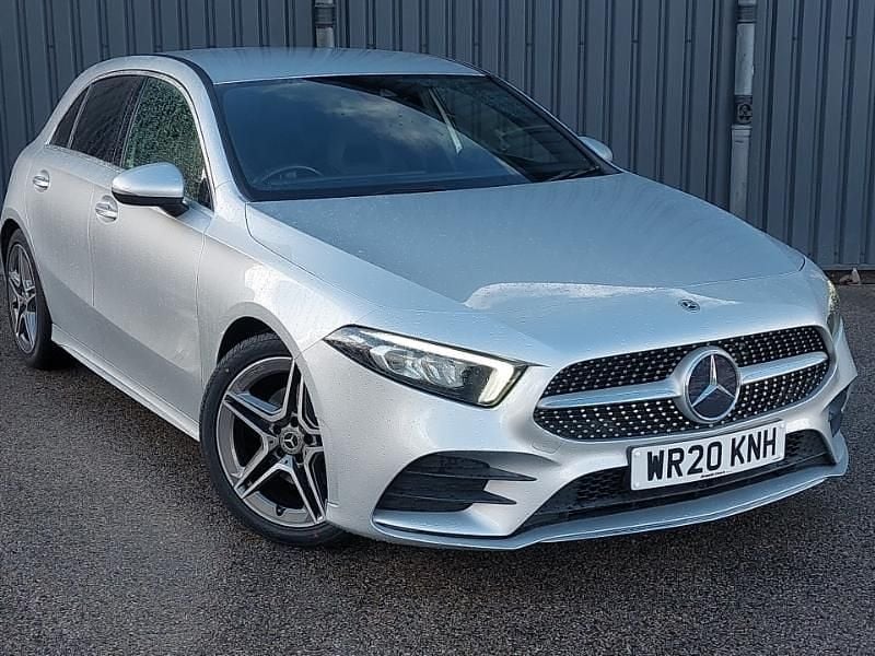 Silver Used 2020 Mercedes A200 AMG line Hatchback | £17,998 (Fair price) - Image 1/4