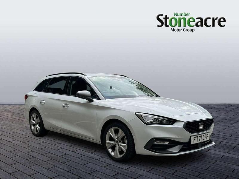 White Used 2022 Seat Leon FR Estate | £17,499 (A bit pricey) - Image 1/4