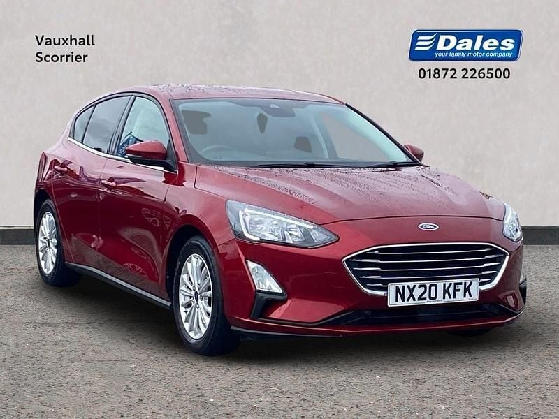 Red Used 2020 Ford Focus Titanium Hatchback | £13,500 (Fair price) - Image 1/4