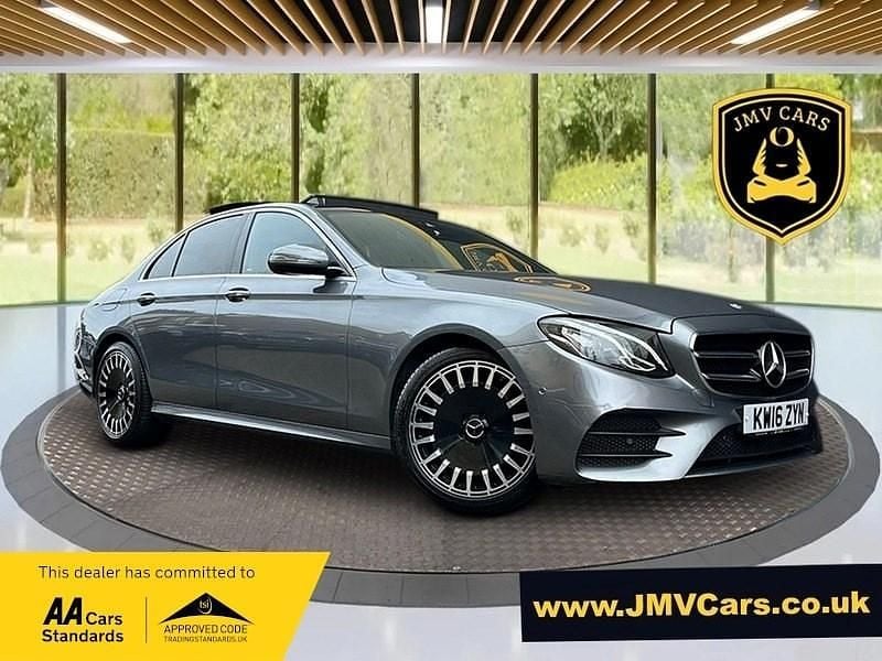 Grey Used 2016 Mercedes E220 AMG Line Premium Sedan | £16,975 (Expensive) - Image 1/2
