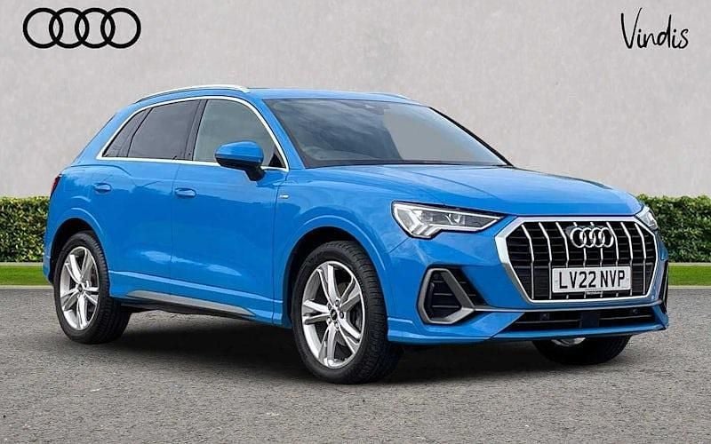 Blue Used 2022 Audi Q3 S-Line SUV | £25,064 (Fair price) - Image 1/4