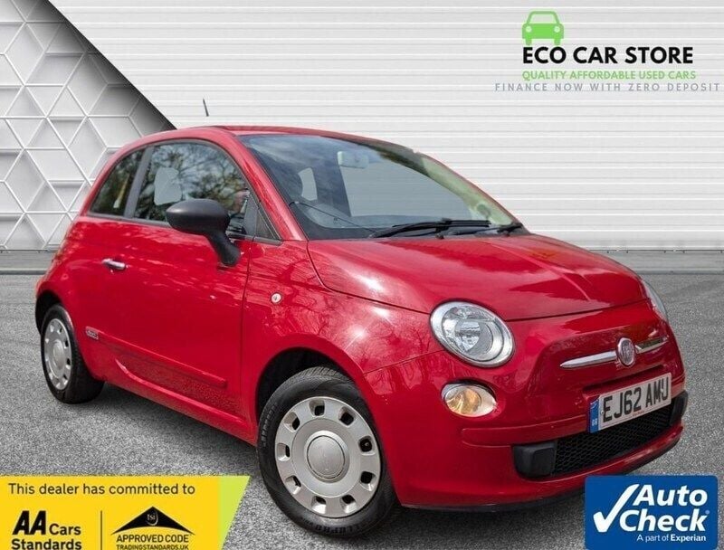 Red Used 2012 Fiat 500 Pop Hatchback | £3,995 (Fair price) - Image 1/2