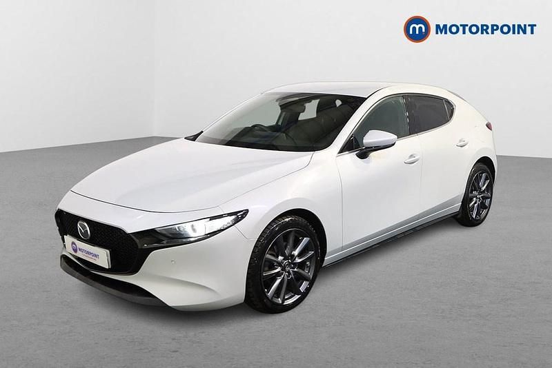 Used Mazda 3 Exclusive-Line 140 HP (102 kW) 2025 White Hatchback