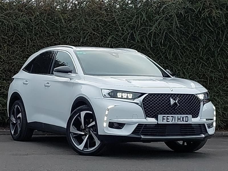 White Used 2021 DS Automobiles DS7 Crossback Ultra Prestige SUV | £18,498 (Fair price) - Image 1/4