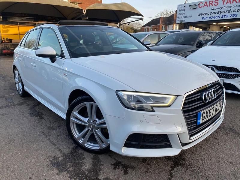 Used Audi A3 Sportback S-Line 2017 White Hatchback