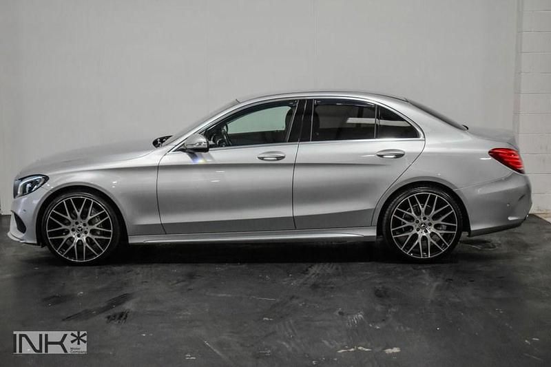 Begagnad Mercedes C220 AMG line 170 HK (125 kW) 2014 Silver Sedan