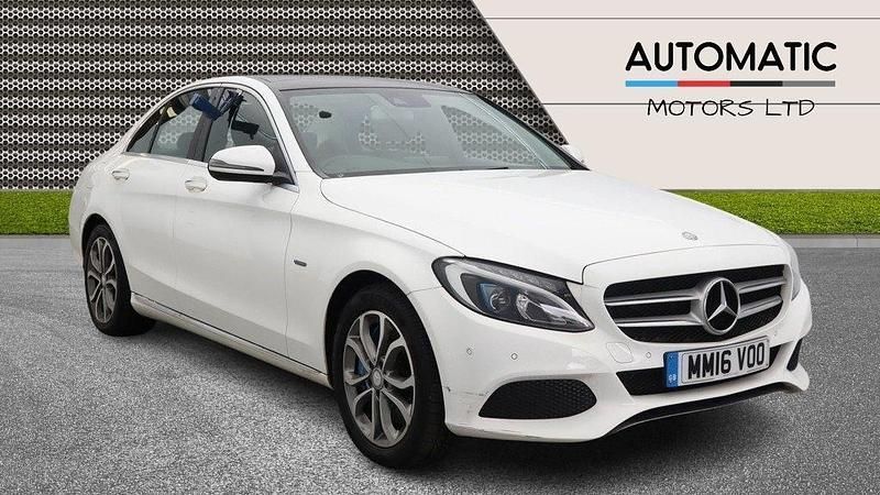 White Used 2016 Mercedes C350e Premium Plus Sedan | £8,790 (Fair price) - Image 1/4