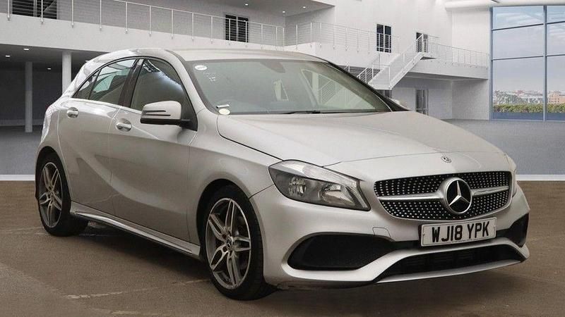 Silver Used 2018 Mercedes A160 AMG line Hatchback | £12,995 (Good price) - Image 1/2