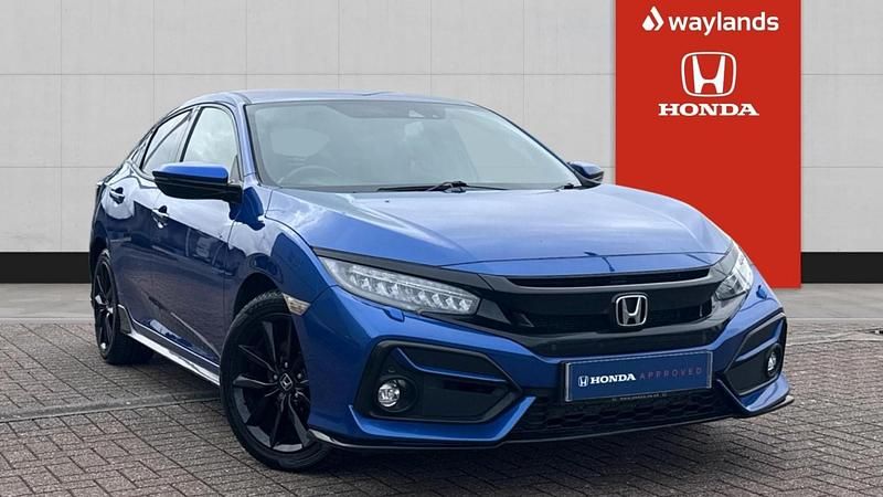 Used Honda Civic Sport 2019 Blue Hatchback