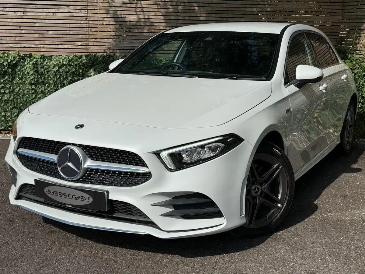 Used Mercedes A250 AMG line 2020 White Hatchback