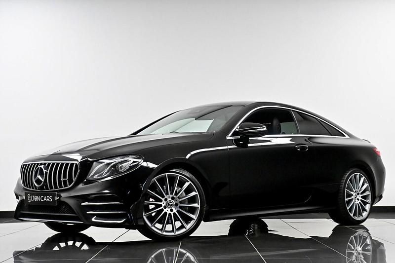 Used Mercedes E220 AMG line 2018 Black Coupe