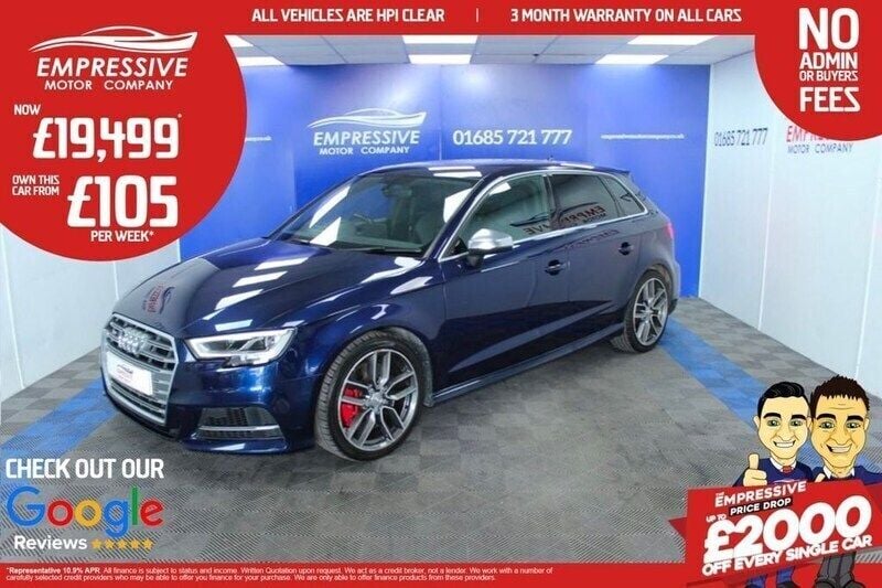 Blue Used 2018 Audi S3 Design Hatchback | £19,499 (Fair price) - Image 1/4