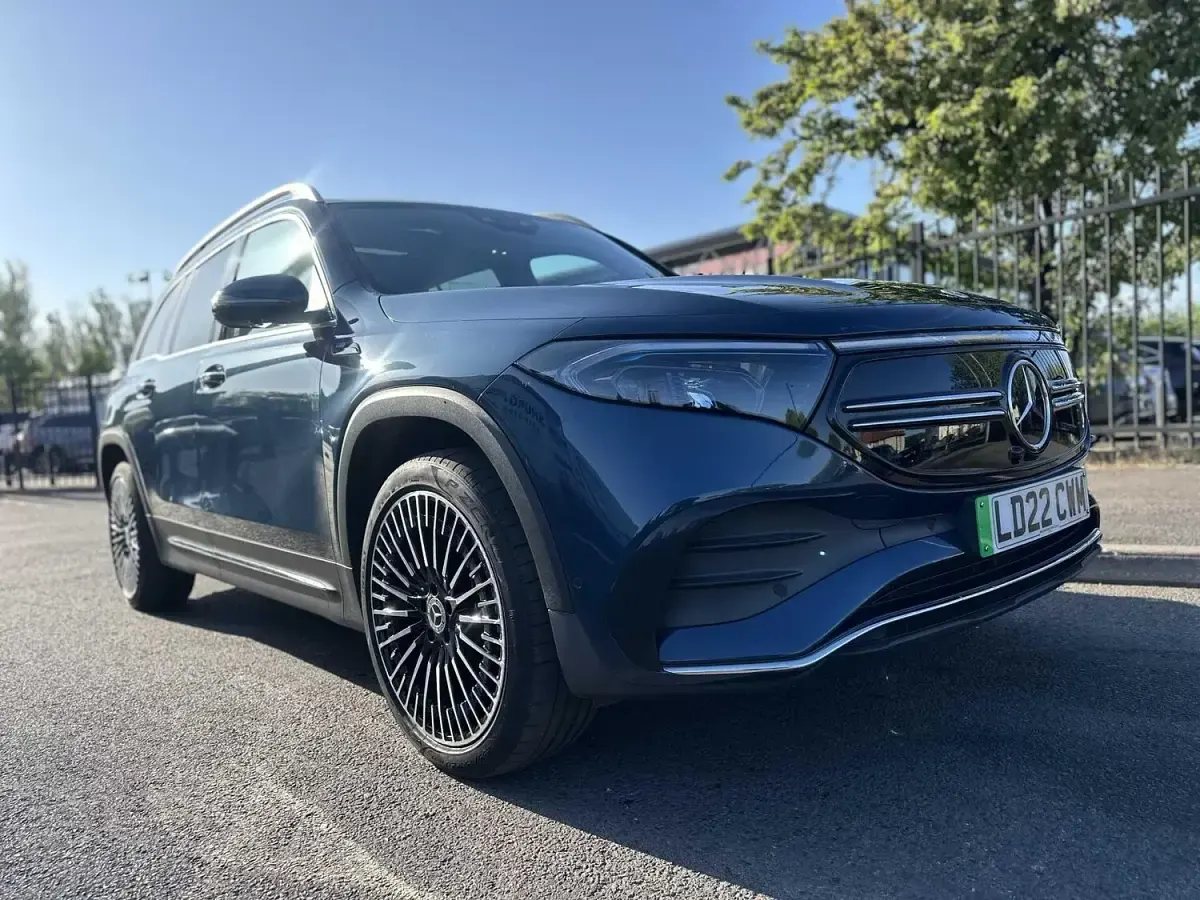 Used Mercedes EQB350 AMG line 214 kW (292 HP) 2022 Blue SUV
