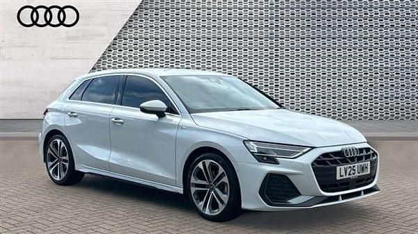 White Used 2025 Audi A3 S-Line Hatchback | £29,404 (A bit pricey) - Image 1/4