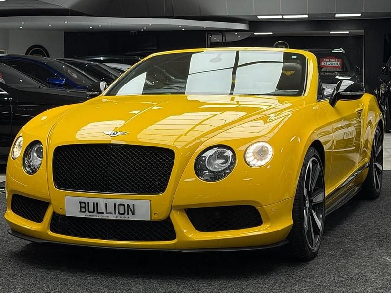 Used Bentley Continental GT Convertible 2014 Yellow Cabriolet