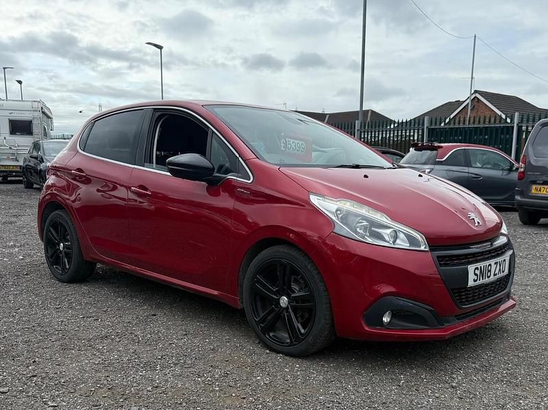 Red Used 2018 Peugeot 208 GT-line Hatchback | £5,200 (Fair price) - Image 1/4