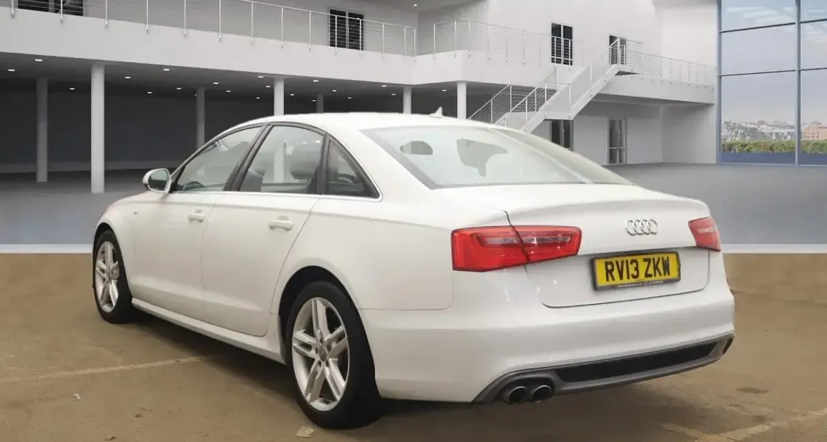Used Audi A6 S-Line 2013 White Sedan