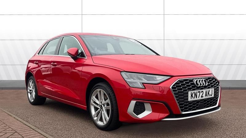 Red Used 2022 Audi A3 e-tron Sport Hatchback | £18,501 (Good price) - Image 1/3