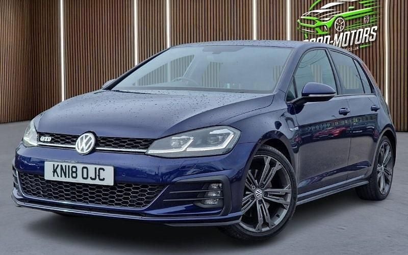 Used VW Golf VII GTD 184 HP (135 kW) 2018 Blue Hatchback
