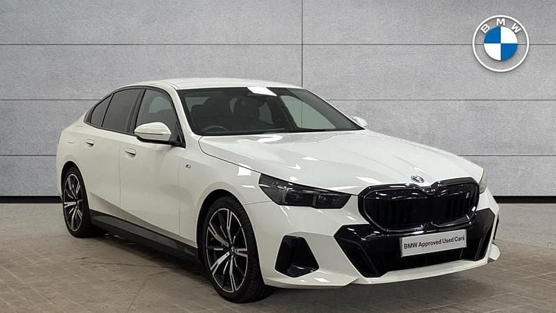 White Used 2023 BMW i5 M Sport Sedan | £42,495 (Good price) - Image 1/4