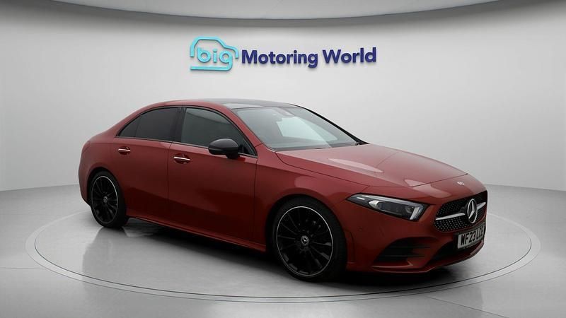 Red Used 2023 Mercedes A180 AMG line Sedan | £22,200 (Fair price) - Image 1/4