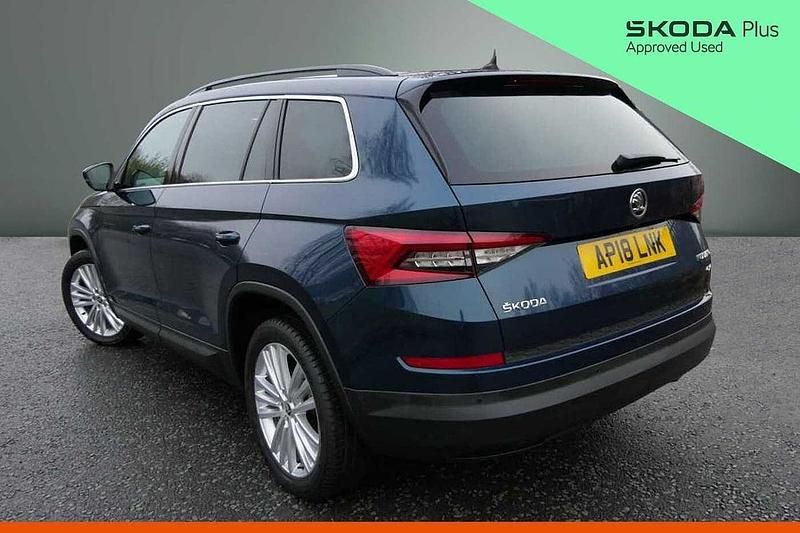 Used Skoda Kodiaq 110 HP (80 kW) 2018 Lava blue metallic SUV