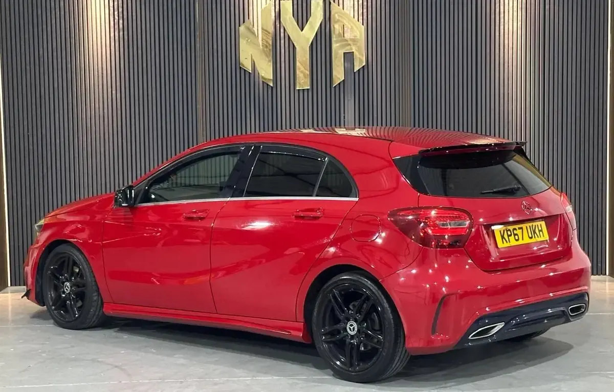 Used Mercedes A200 AMG line 2017 Red Hatchback