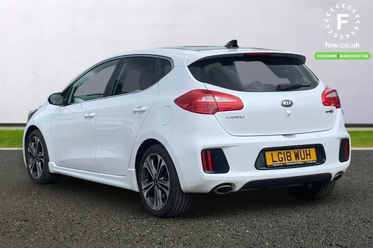 Used Kia Ceed GT-Line S 136 HP (100 kW) 2018 White Hatchback