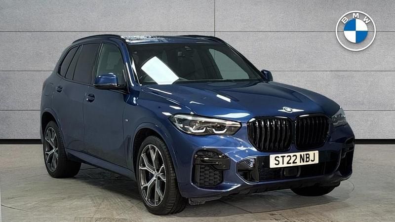 Blue Used 2022 BMW X5 M Sport SUV | £47,795 (Fair price) - Image 1/4