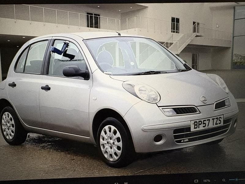 Silver Used 2008 Nissan Micra Visia Hatchback | £2,000 (Fair price) - Image 1/4