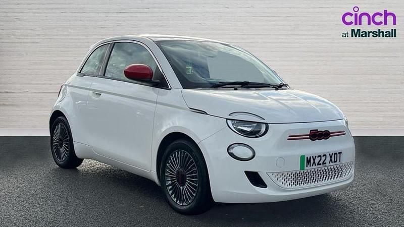 White Used 2022 Fiat 500e Red | £11,054 (Good price) - Image 1/4