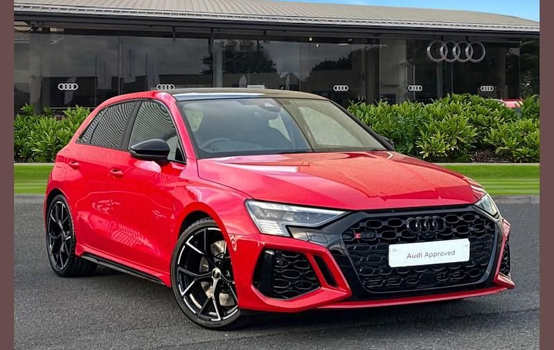 Red Used 2023 Audi RS3 Comfort Sedan | £51,200 (Good price) - Image 1/4