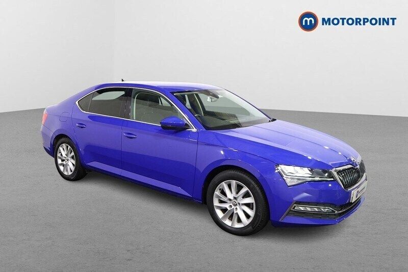 Blue Used 2021 Skoda Superb SE Technology Hatchback | £17,299 (Good price) - Image 1/4